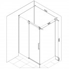 Душевое ограждение Cerutti Cezares 120B