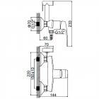Смеситель с гигиеническим душем Ledeme H72 L5272