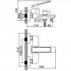 Смеситель для ванны Ledeme H74 L3274B