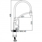 Смеситель для кухни Ledeme H75 L4075B-2