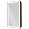 Зеркало-шкаф Континент Mirror Box black LED 350x650 L