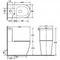 Унитаз SantiLine SL-5016MB безободковый
