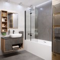 Шторка на ванну Grossman GR-106100BLACK