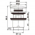 Донный клапан Rose RS01