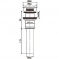 Донный клапан Rose RS11H