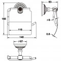 Держатель туалетной бумаги Rose RG1405Q