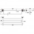 Полка для полотенец Rose RG1408Q