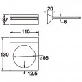 Ёршик для унитаза Rose RG1600