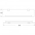 Полка стеклянная Rose RG1719H