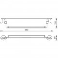 Полка стеклянная AltroBagno Corposo 082804 Cr