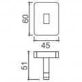 Крючок AltroBagno Quadro 081005 Cr