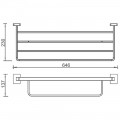 Полка для полотенец AltroBagno Quadro 081505 Cr