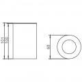 Косметическая ёмкость AltroBagno Beni aggiuntivi BH 083102 Cr