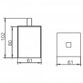 Косметическая ёмкость AltroBagno Beni aggiuntivi CBJ 083001 Cr