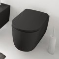 Унитаз подвесной Kerasan Nolita nero matt 531431 безободковый (без сиденья)