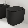 Унитаз приставной Kerasan Nolita nero matt 531831 безободковый (без сиденья)