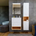 Шкаф подвесной Бриклаер Кристалл 35x60 белый