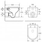 Унитаз подвесной WeltWasser Nesenbach 004 GL-WT безободковый