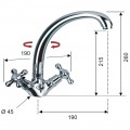 Смеситель для раковины Remer Liberty 13GLICE