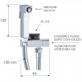 Кран угловой с гигиеническим душем Remer 332RES336