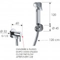 Кран угловой с гигиеническим душем Remer 332REZ