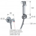 Кран угловой с гигиеническим душем Remer 332REZ129