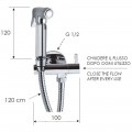 Кран угловой с гигиеническим душем Remer 332REZ336