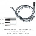 Душевой шланг Remer 332CN2G120
