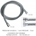 Душевой шланг Remer 332CNNC200