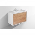 Тумба под раковину Vincea Alessia 900 Y.Oak+L.White VMC-1S900YW