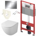 Инсталляция TECE TECEbase 2.0 9400412 + унитаз OWL Vind Cirkel-H TOWLT190302 безободковый с сиденьем