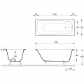 Ванна чугунная Delice France Continental 170x70 DLR230613R