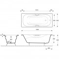 Ванна чугунная Delice France Malibu 180x80 DLR230610-AS