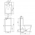 Унитаз SantiLine SL-5028MB безободковый торнадо