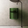 Раковина-моноблок подвесная прозрачная Abber Kristall AT2704Emerald