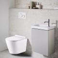 Унитаз подвесной Azario Fonti AZ402W безободковый