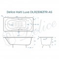 Ванна чугунная Delice France Haiti Luxe 160x80 DLR230637R-AS