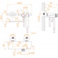 Смеситель с гигиеническим душем RGW SP-220B