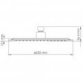 Верхний душ WasserKRAFT Asphe A329