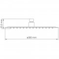 Верхний душ WasserKRAFT Asphe A332