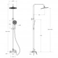 Душевая система BelBagno Marino MARINO-DOCM-CRM