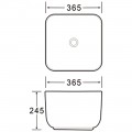 Раковина накладная SantiLine SL-1111MB
