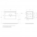Тумба под раковину BelBagno Albano 80 rovere vintage bianco ALBANO-800-2C-SO-RVB