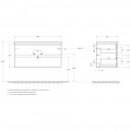 Тумба под раковину BelBagno Albano 100 rovere vintage bianco ALBANO-1000-2C-SO-RVB