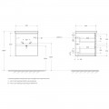 Тумба под раковину BelBagno Albano-Cer 50 cemento verona grigio ALBANO-CER-500-2C-SO-CVG