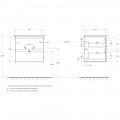 Тумба под раковину BelBagno Albano-Cer 60 rovere vintage bianco ALBANO-CER-600-2C-SO-RVB