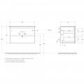 Тумба под раковину BelBagno Albano-Cer 80 cemento verona grigio ALBANO-CER-800-2C-SO-CVG