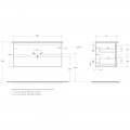 Тумба под раковину BelBagno Albano-Cer 105 rovere vintage bianco ALBANO-CER-1050-2C-SO-RVB