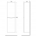 Пенал BelBagno Ancona-N 40 rovere bianco ANCONA-N-1700-2A-SC-WO-R