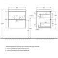 Тумба под раковину BelBagno Due 50 rovere nature DUE-500-2C-SO-RN-P